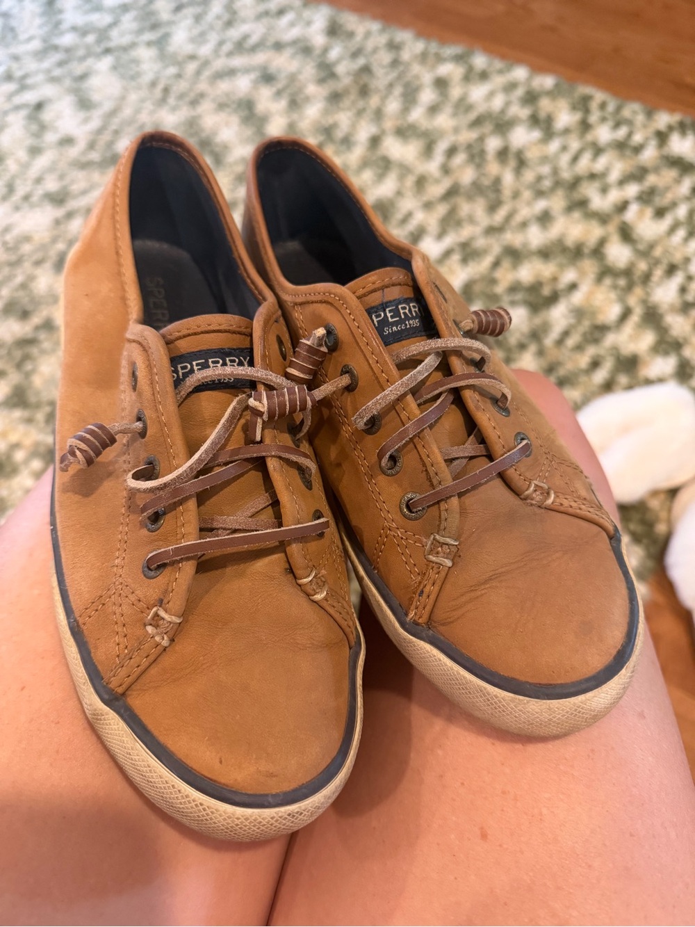 Sperry Women’s Tan Leather Boat Shoes